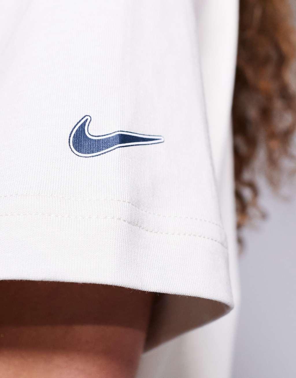 Nike Phoenix logo t-shirt in beige Product Image