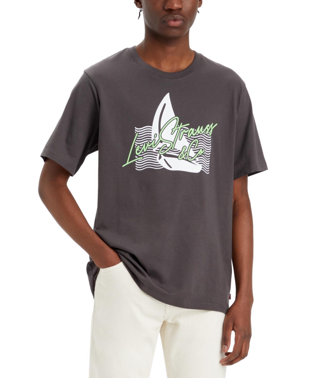 Men's Levi's® Relaxed-Fit Short-Sleeve Graphic Tee, Size: Large, Floral Black Product Image