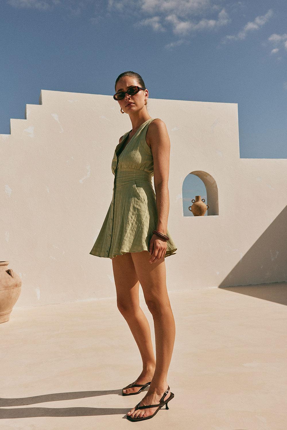 Shaelagh Dress - Sage Product Image