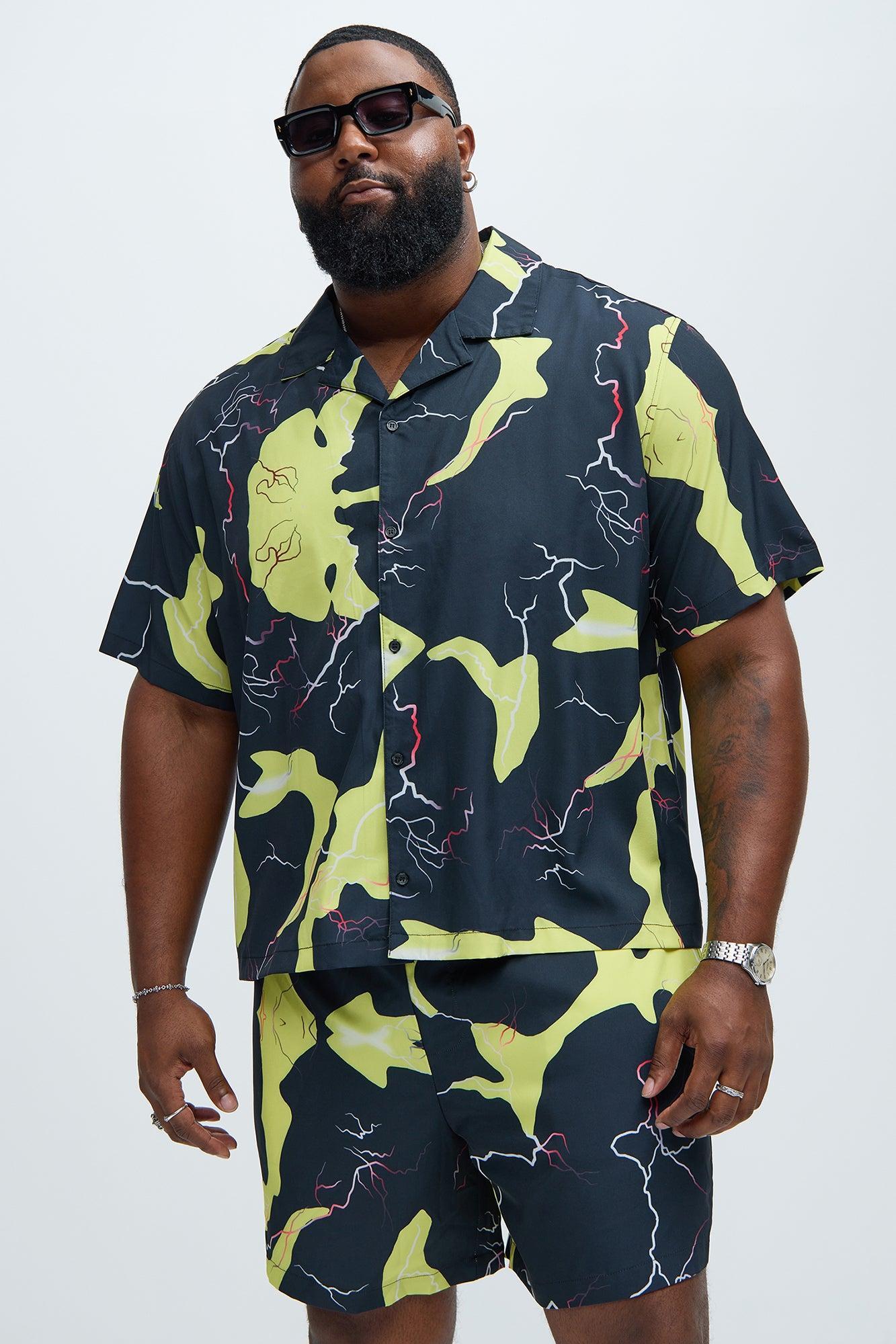 Flash Contrast Shirt - Black/Yellow Product Image
