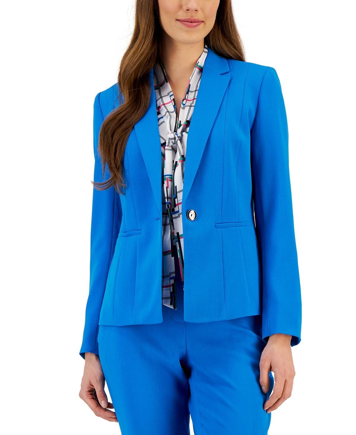Kasper Petite Crepe One-Button Blazer Product Image