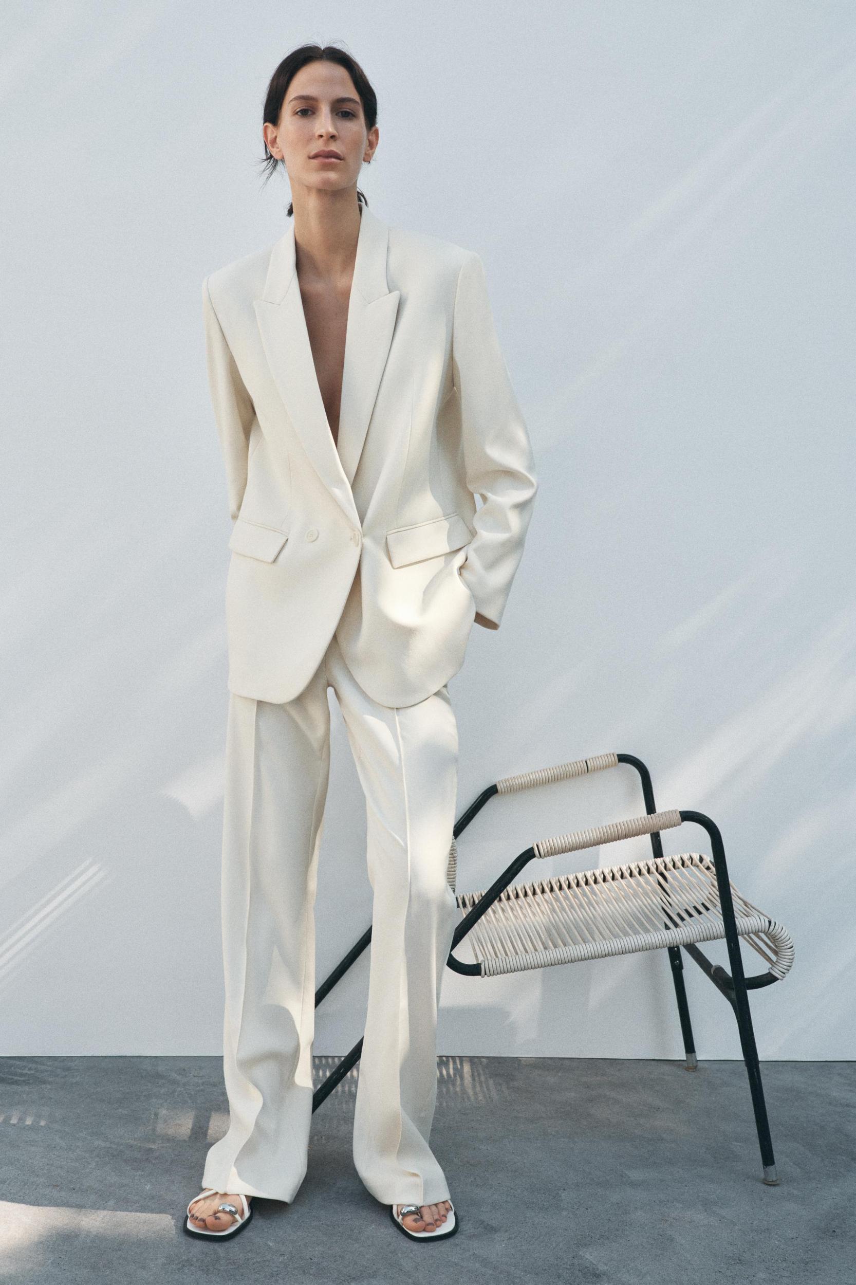 ZW COLLECTION DOUBLE BREASTED JACKET Product Image
