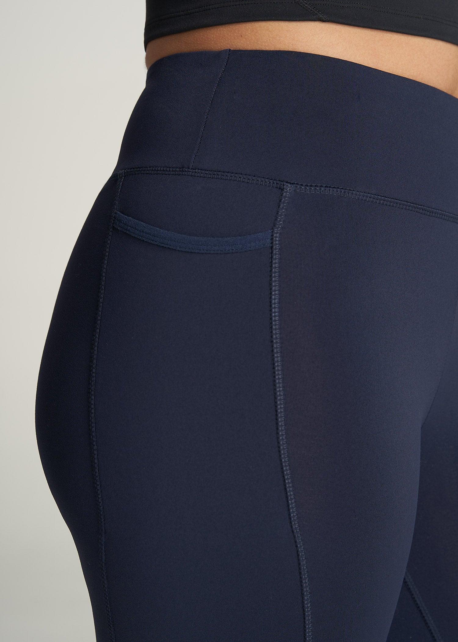 Bella Outer-Pocket Tall Women's Legging in Navy Product Image