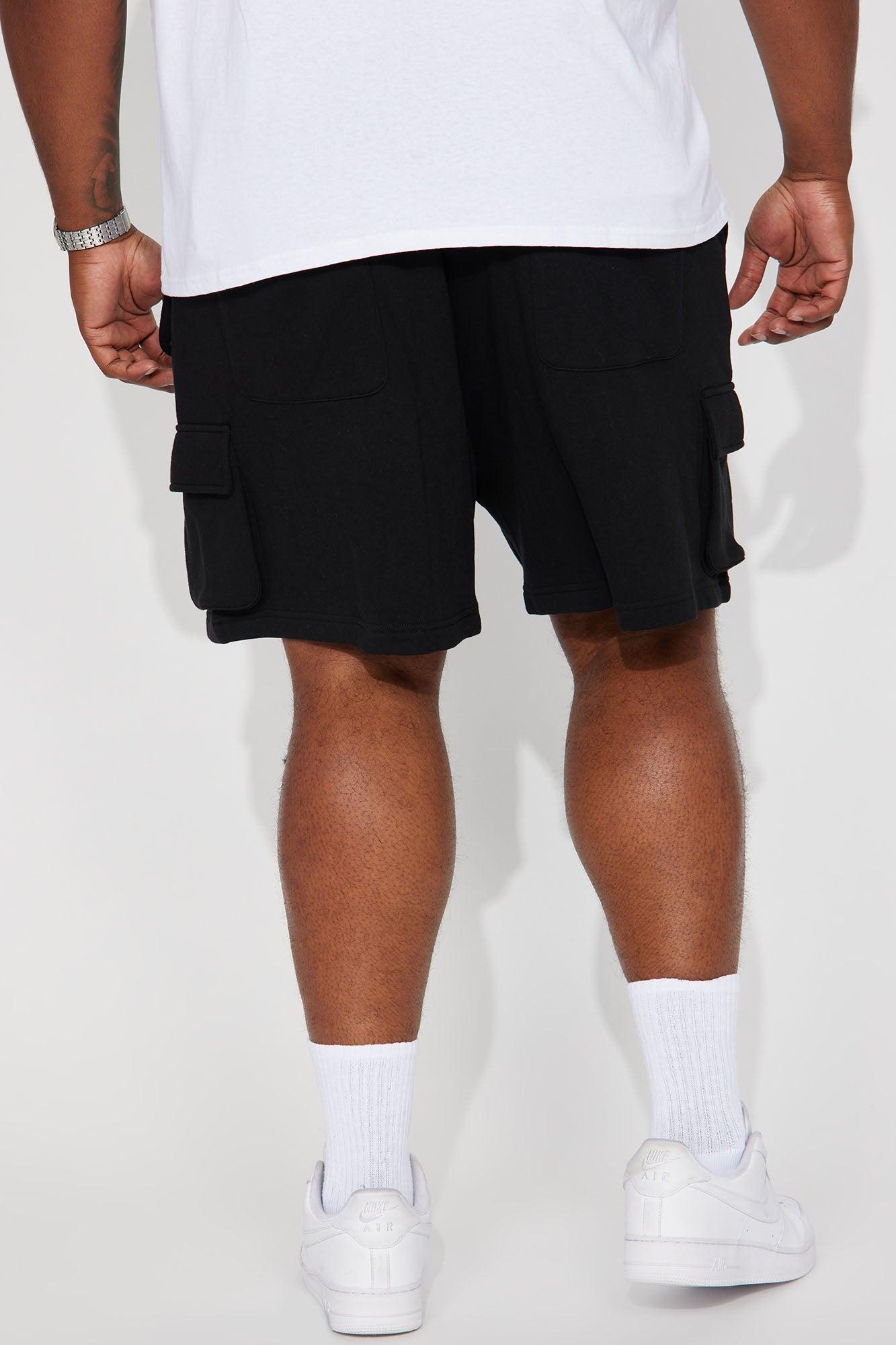 Different Levels Relaxed Cargo Shorts - Black Product Image