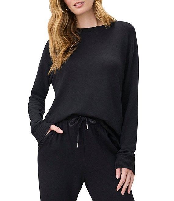 Splendid Supersoft Crew Neck Long Sleeve Pullover Shirt Product Image