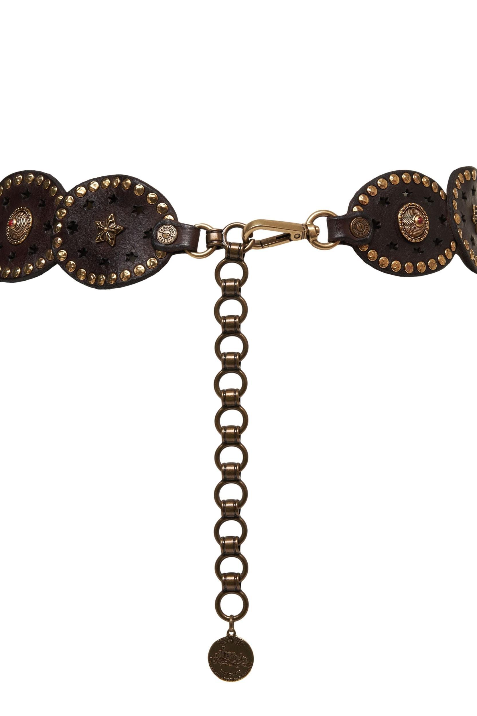 Leather belt with stud details Product Image