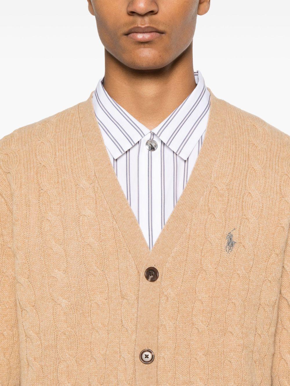 cable-knit cardigan Product Image