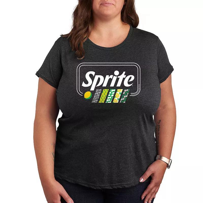 Plus Sprite Pattern Stripes Graphic Tee, Womens Product Image