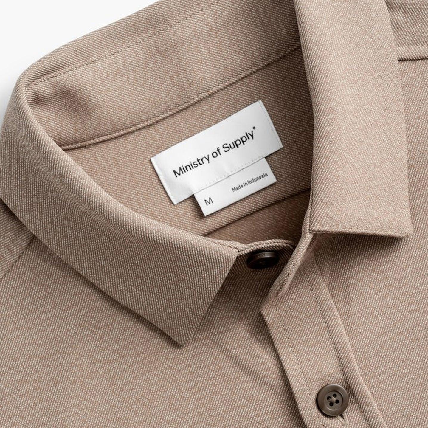 Men's Fusion Overshirt - Oatmeal Tweed Male Product Image