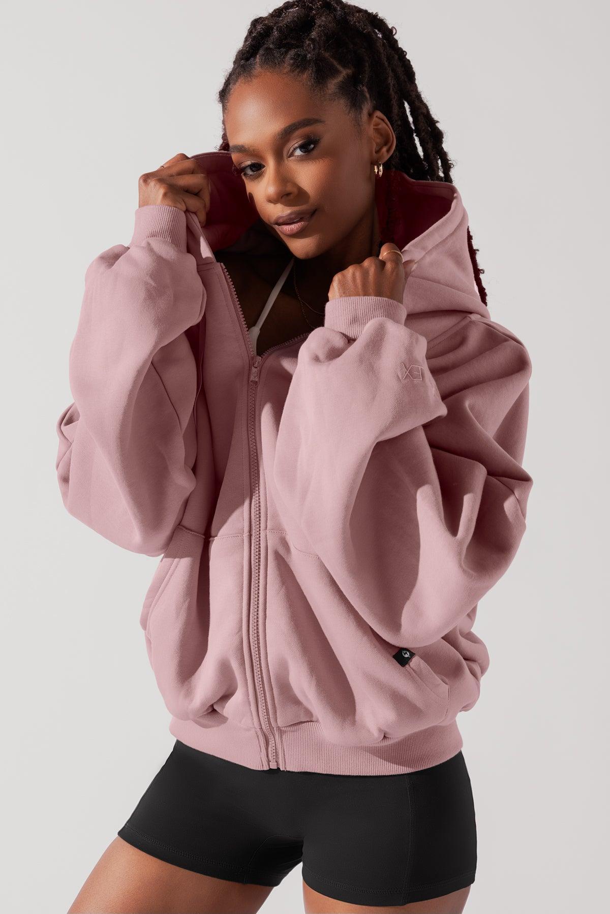 Zip Cloud Hoodie - White Product Image