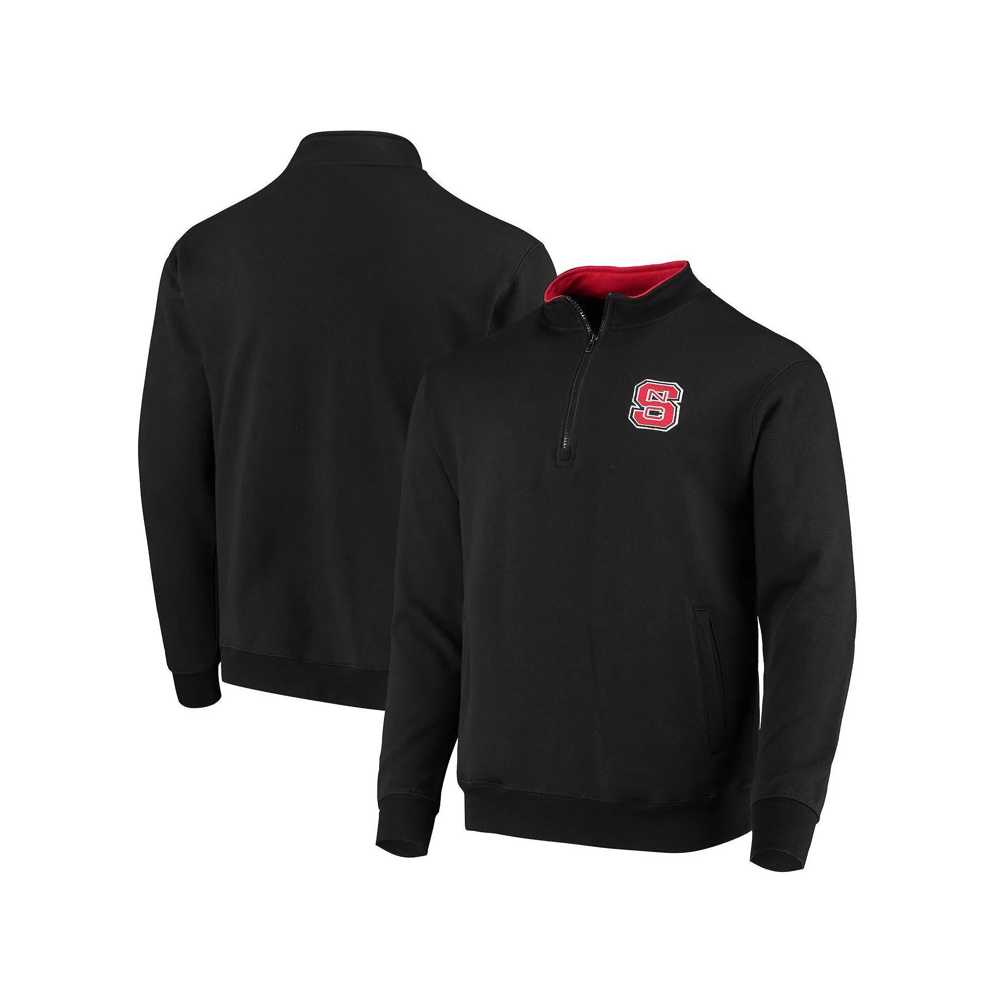 Mens Colosseum Black NC State Wolfpack Tortugas Logo Quarter-Zip Jacket Product Image