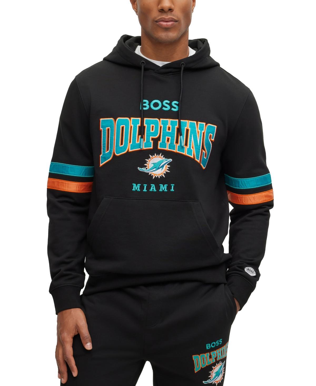 Men's BOSS X NFL  Black/White Las Vegas Raiders Touchdown Pullover Hoodie, Size: Small, Lvr Black Product Image