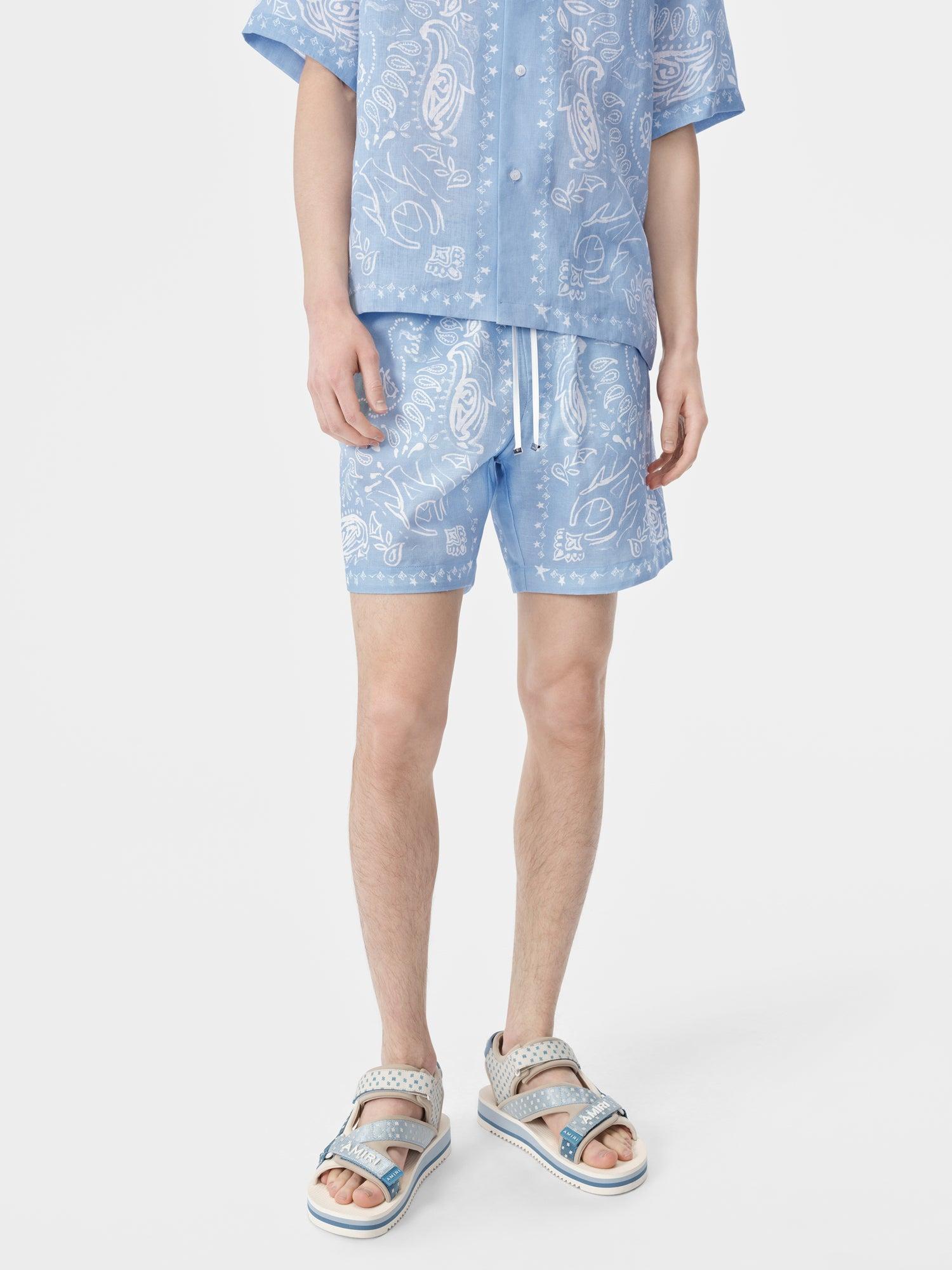 BANDANA WATERCOLOR SHORT - Cerulean Male Product Image