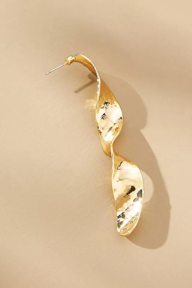Long Twist Drop Earrings Product Image