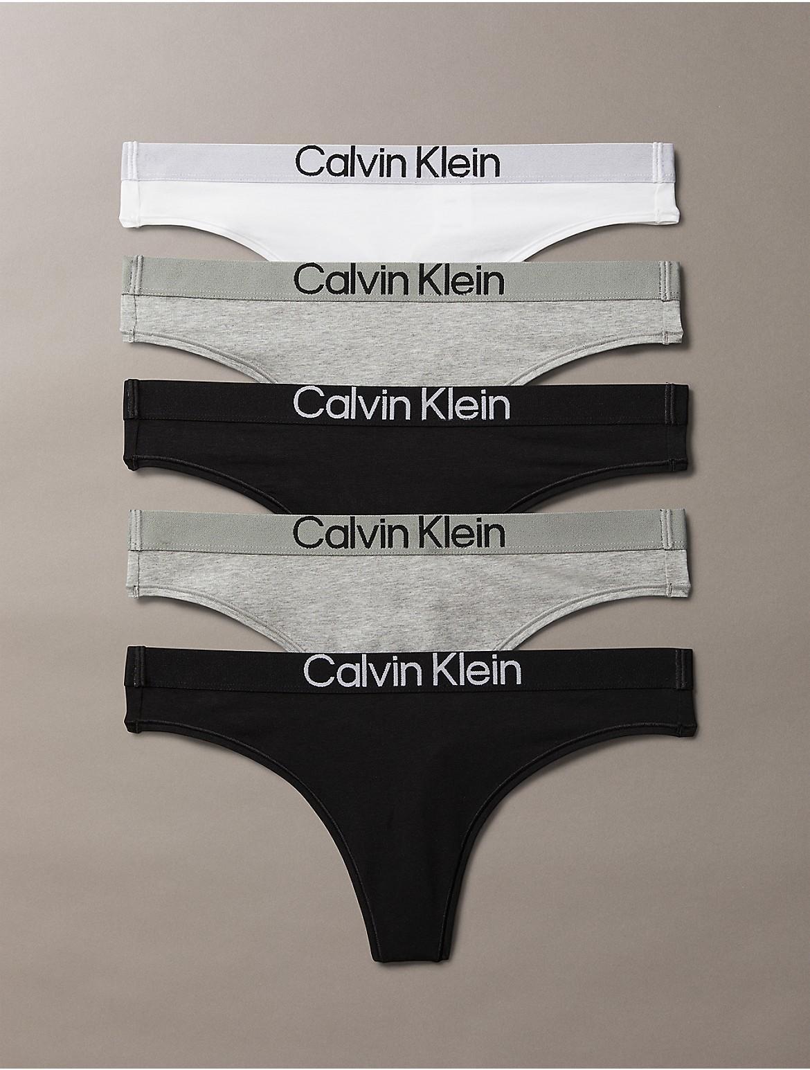 Calvin Klein Women's Maximum Cotton 5-Pack Thong - Multi - XL Product Image