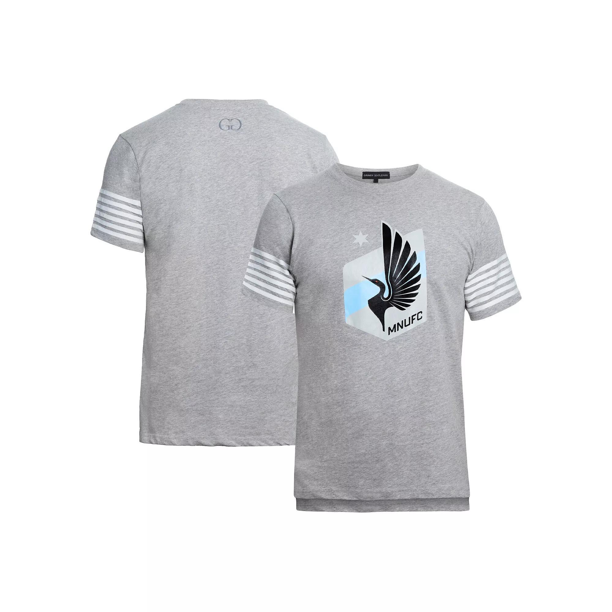 Men's Grungy Gentleman Gray Minnesota United FC T-Shirt, Size: Large, Mfc Grey Product Image