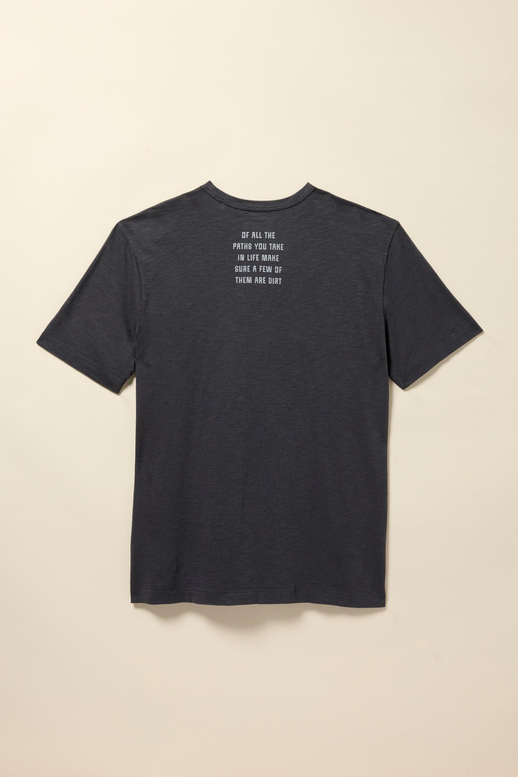 DIRT Sunwashed Regenerative Cotton Tee - Graphite Male Product Image