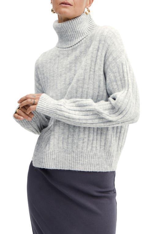 Mango Womens Thick Knit Turtleneck Sweater Product Image