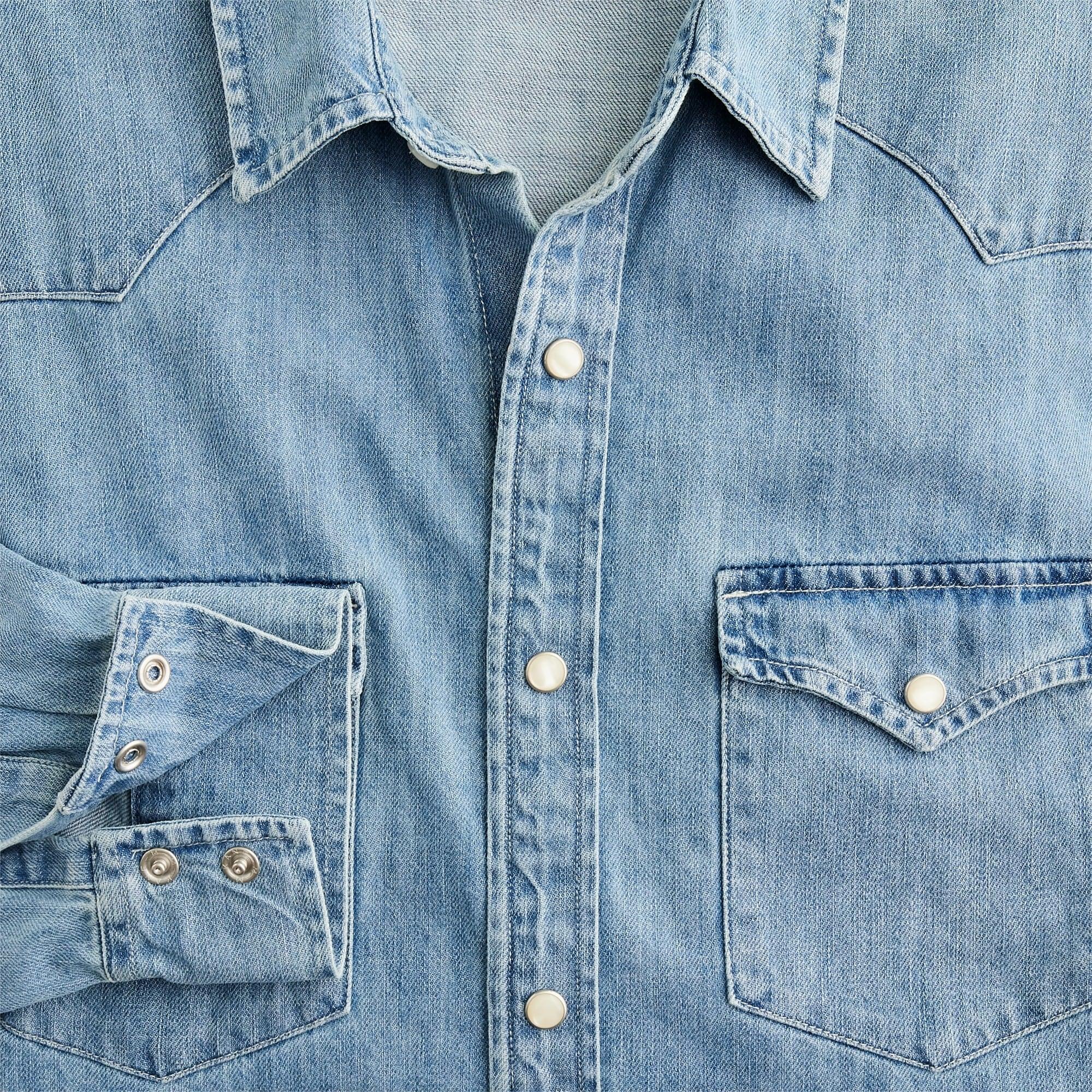 Midweight denim western shirt Product Image