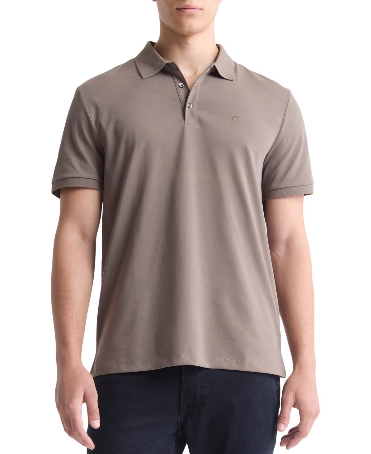 Calvin Klein Short Sleeve Classic Fit Smooth Polo Shirt Product Image