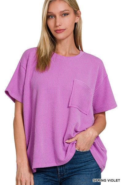Off White Spring Pocket Tee Product Image