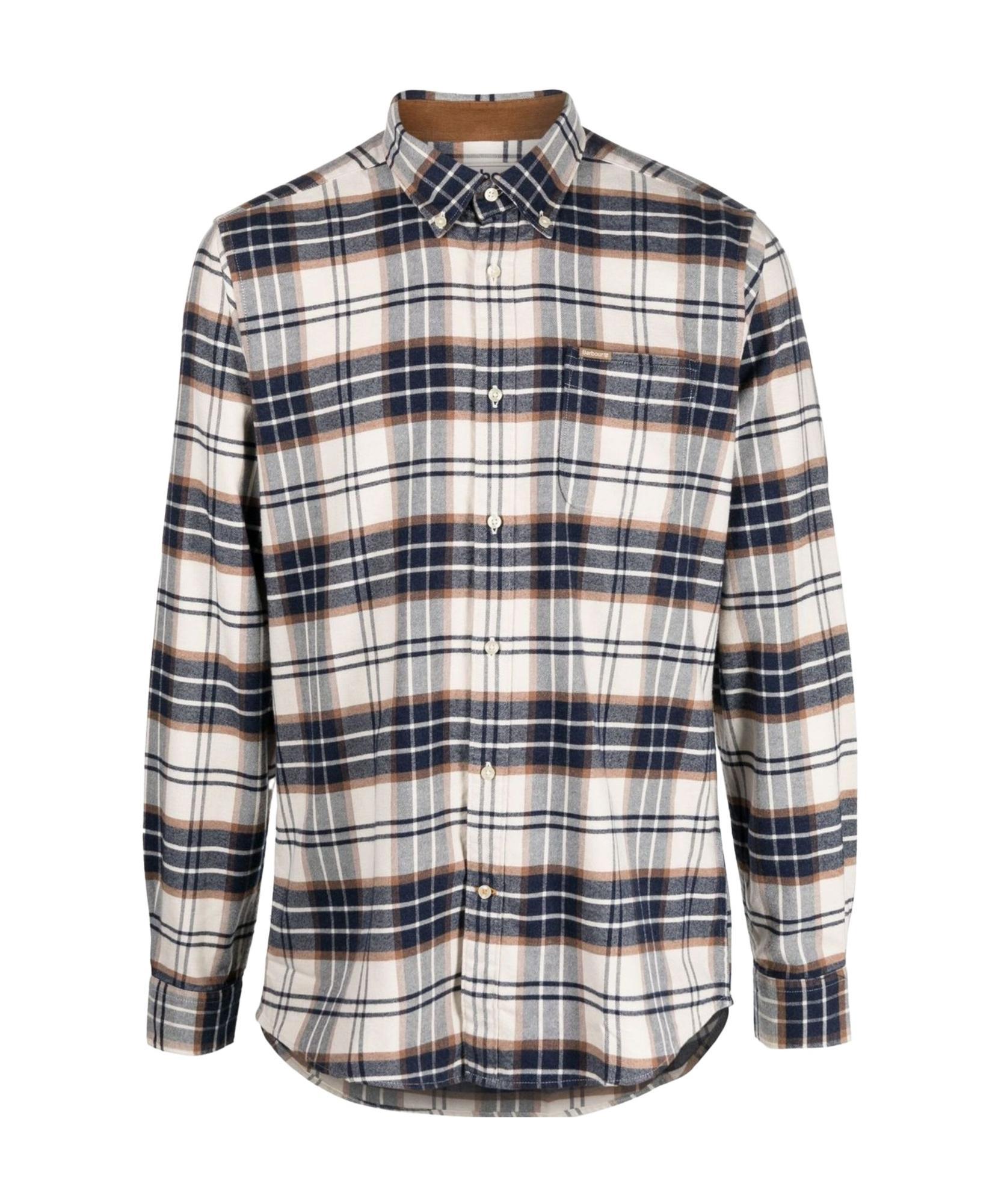 BARBOUR Checkered Shirt In Gray Product Image