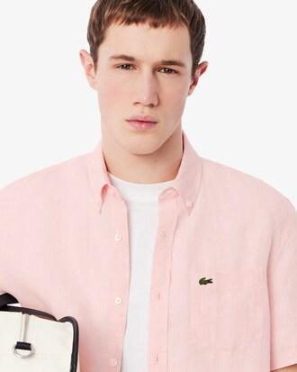 Short Sleeved Linen Shirt Product Image