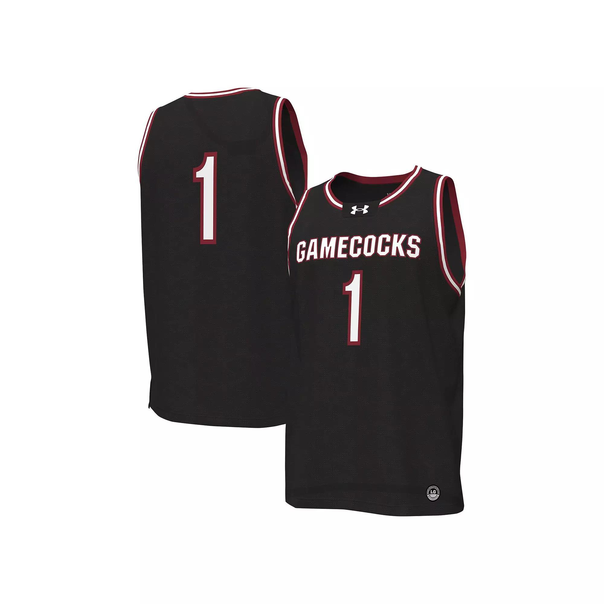 Men's Under Armour #1 Black South Carolina Gamecocks Replica Basketball Jersey, Size: Small Product Image