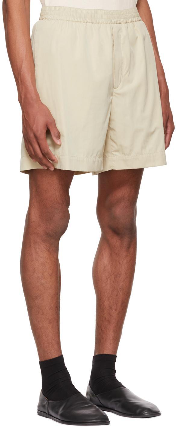 THE ROW Ssense Exclusive Beige Gerhardt Shorts In Oatmeal Product Image