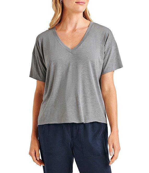 Splendid Bamboo V-Neck Short Sleeve Tee Product Image