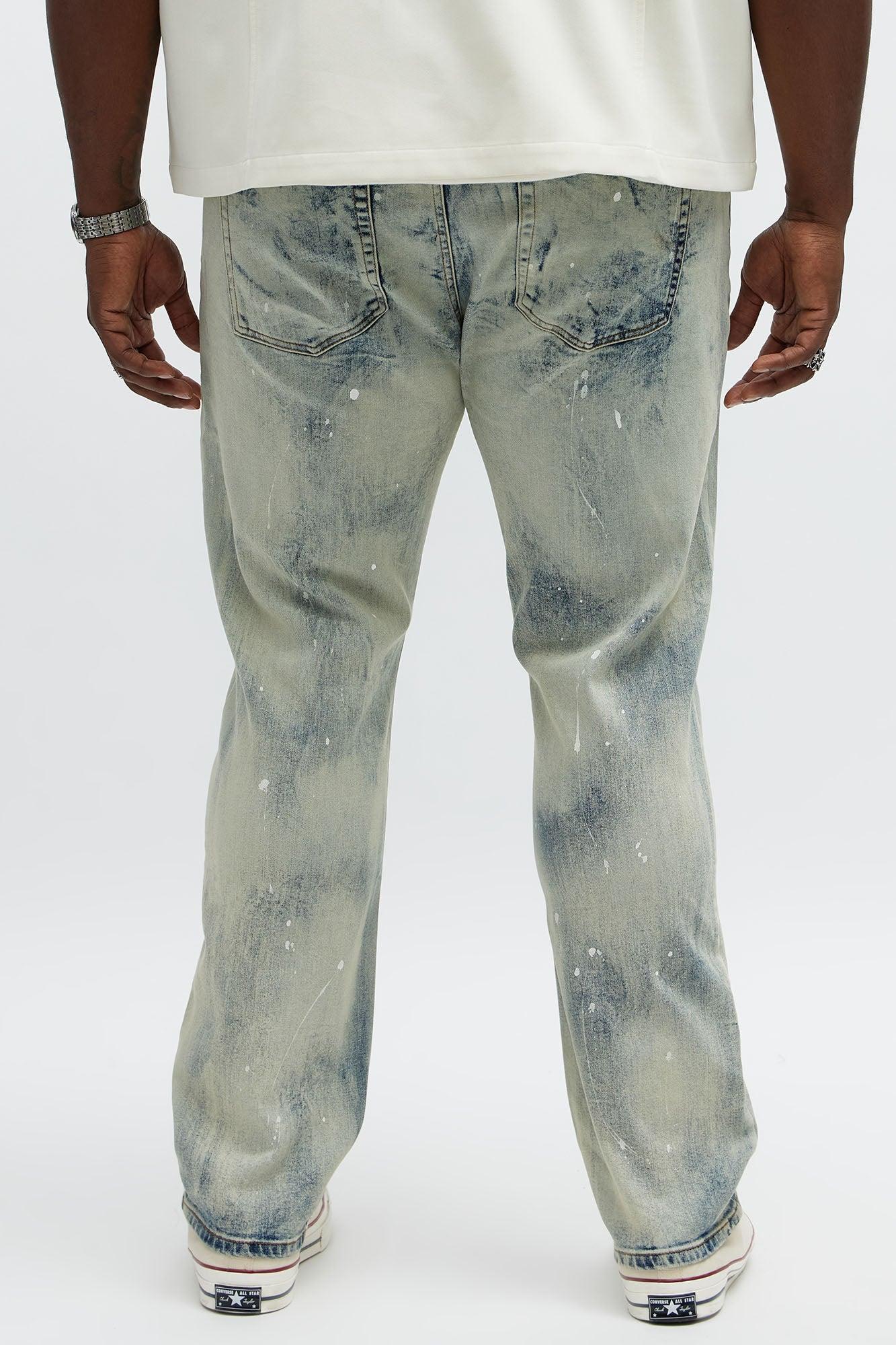 Skinny Metro Bleached Jeans - Bleach Blue Wash Product Image