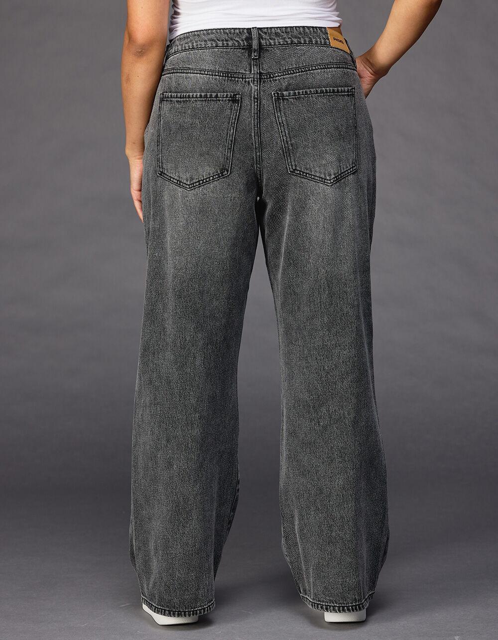RSQ Womens High Rise Baggy Jeans - MEDIUM WASH Product Image