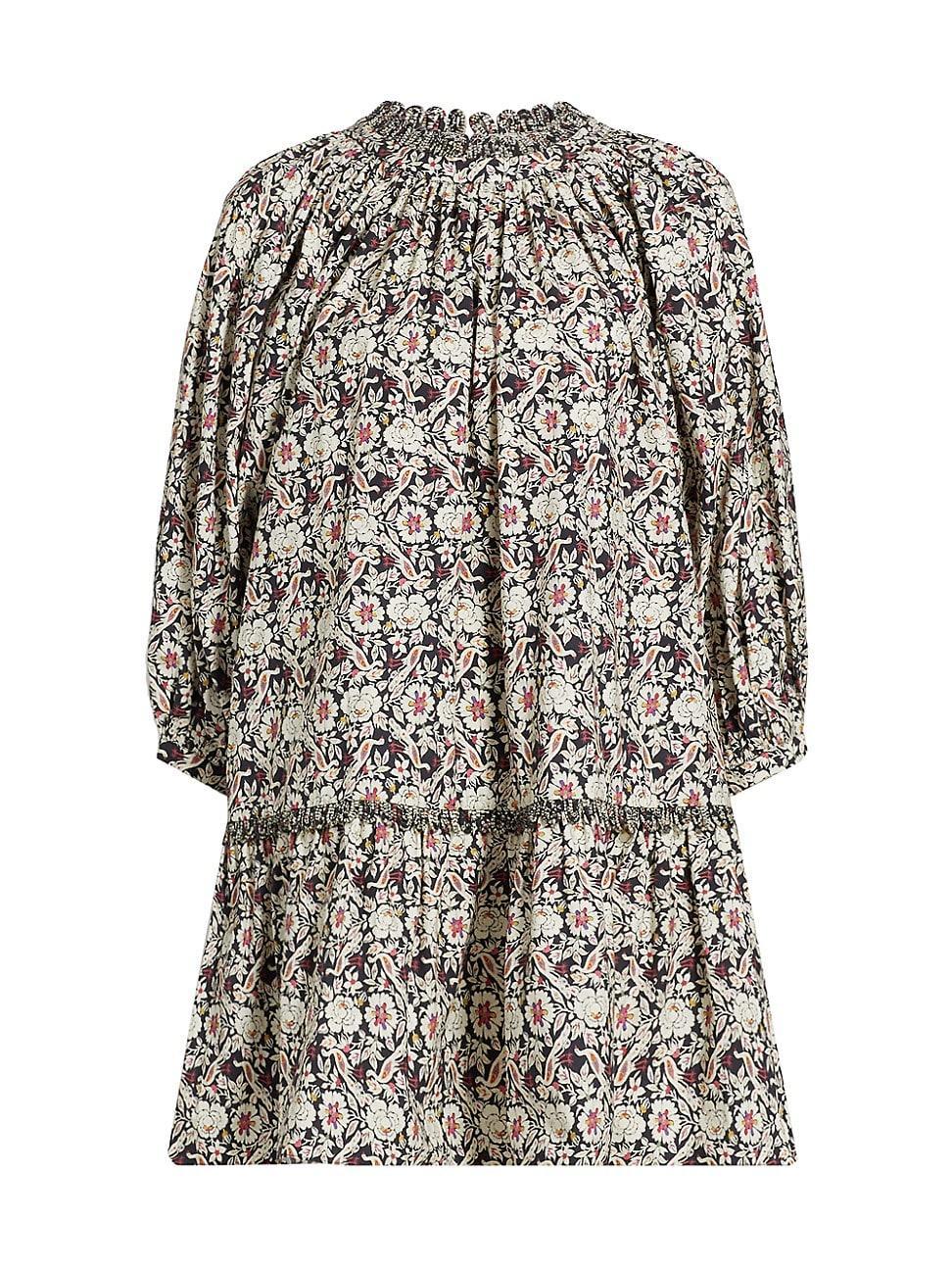 Womens Angelica Cotton Printed Minidress Product Image