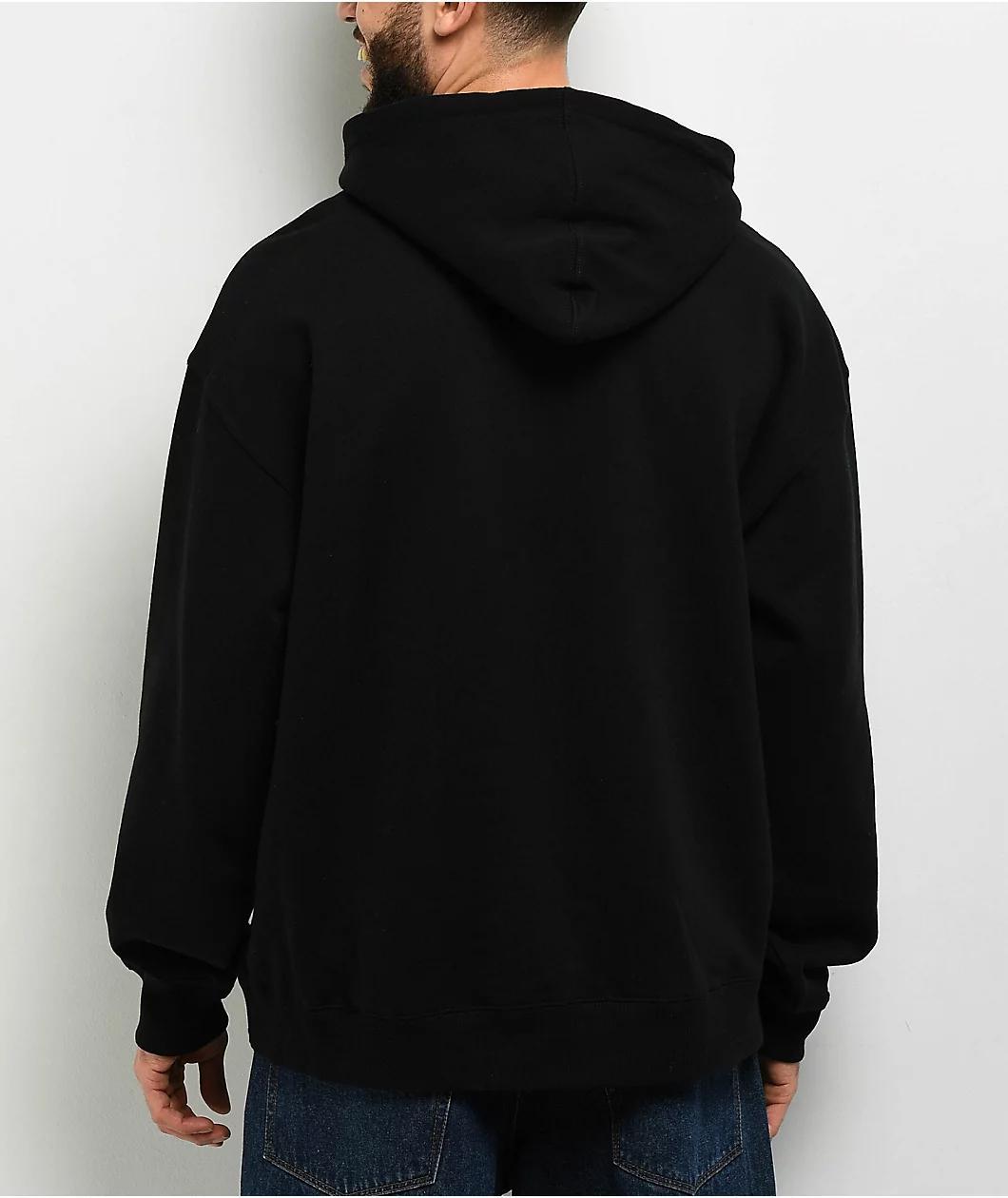 A.LAB Goose Is Loose Black Hoodie Product Image