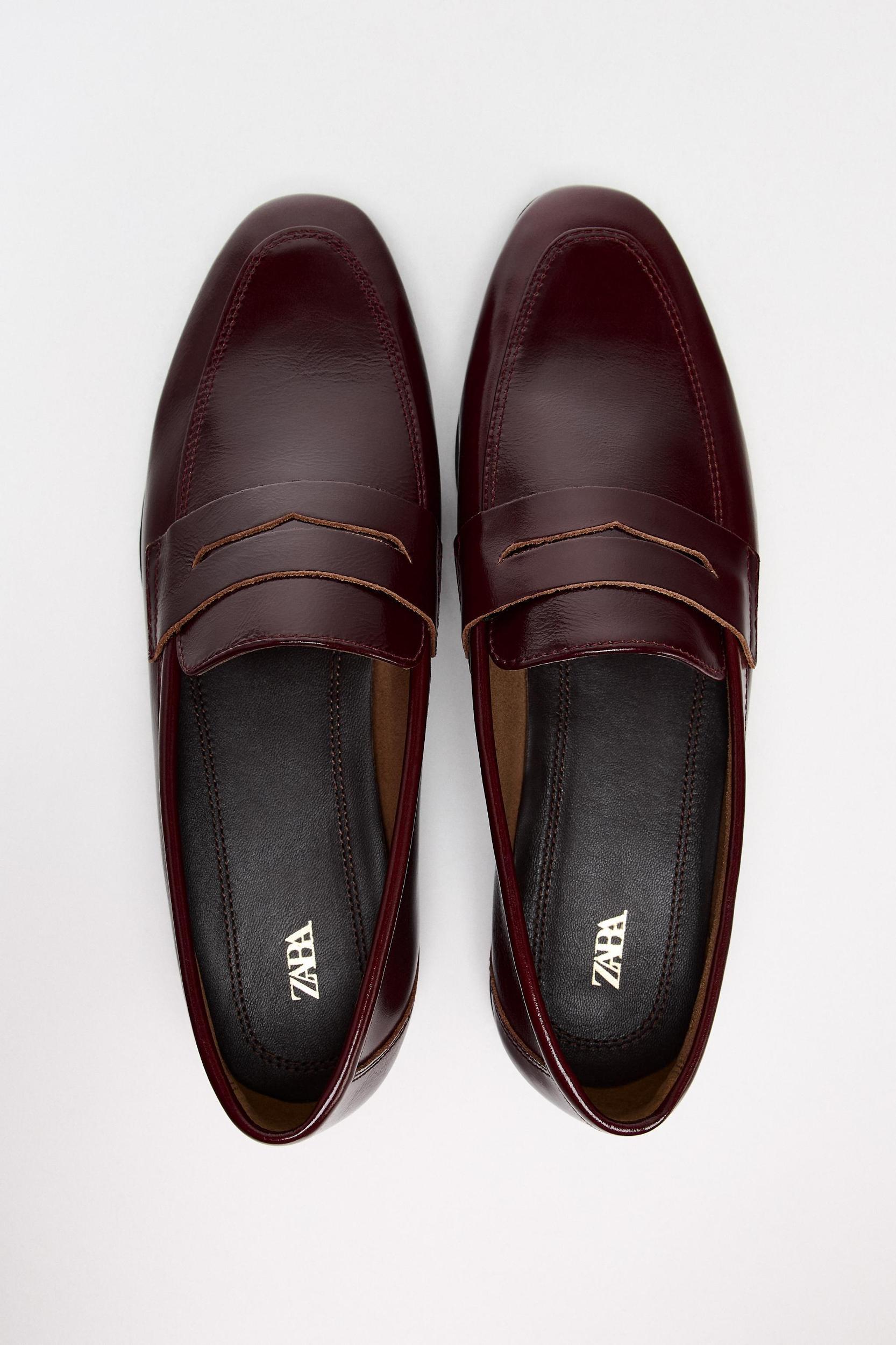 LEATHER PENNY LOAFERS Product Image