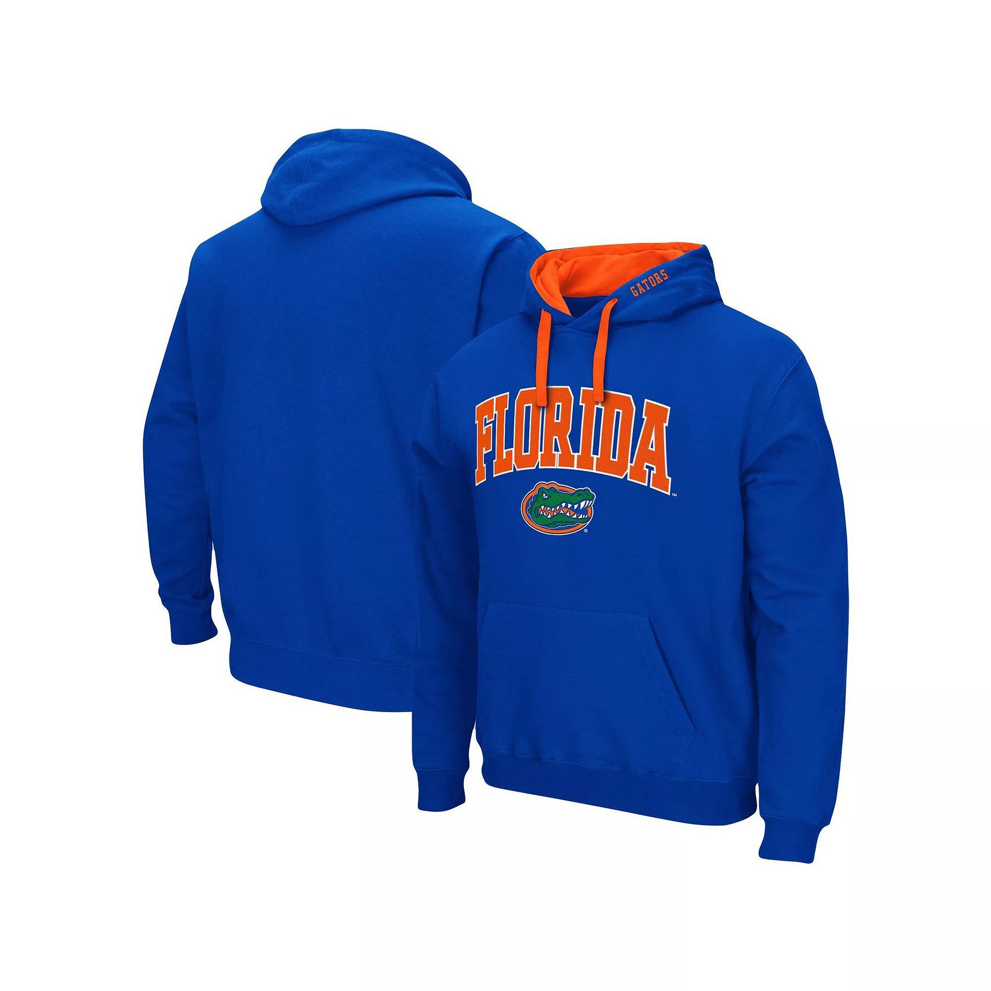 Men's Colosseum Royal Florida Gators Big & Tall Arch & Logo 2.0 Pullover Hoodie, Size: 3XLT, Blue Product Image