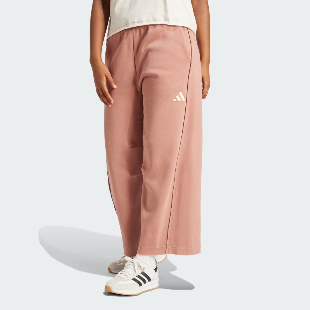 adidas ALL SZN Loose Graphic 7/8 Pants Warm Clay M Womens Product Image