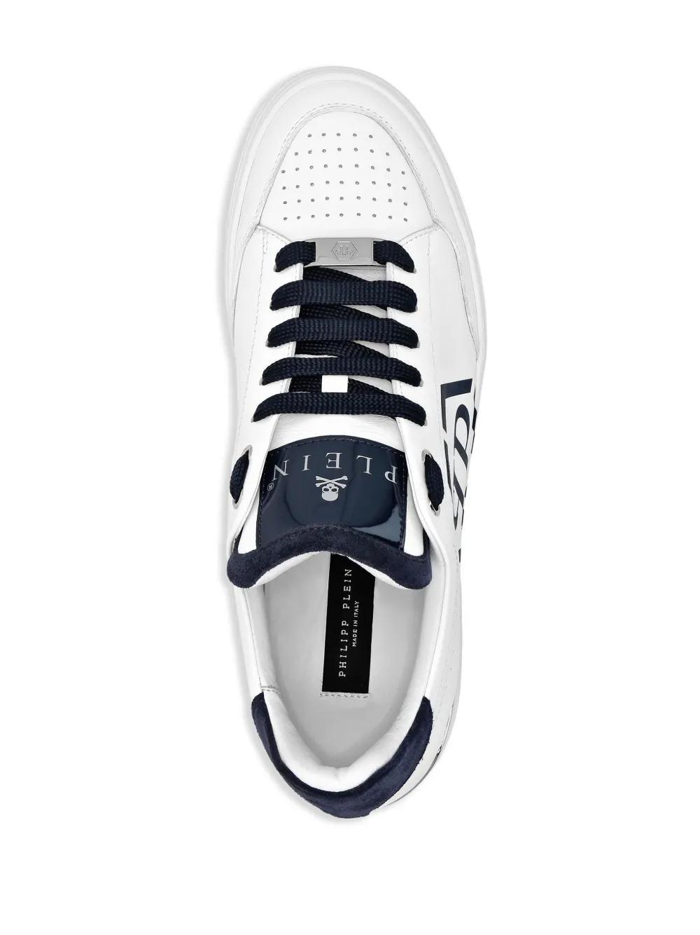 Hexagon leather sneakers Product Image