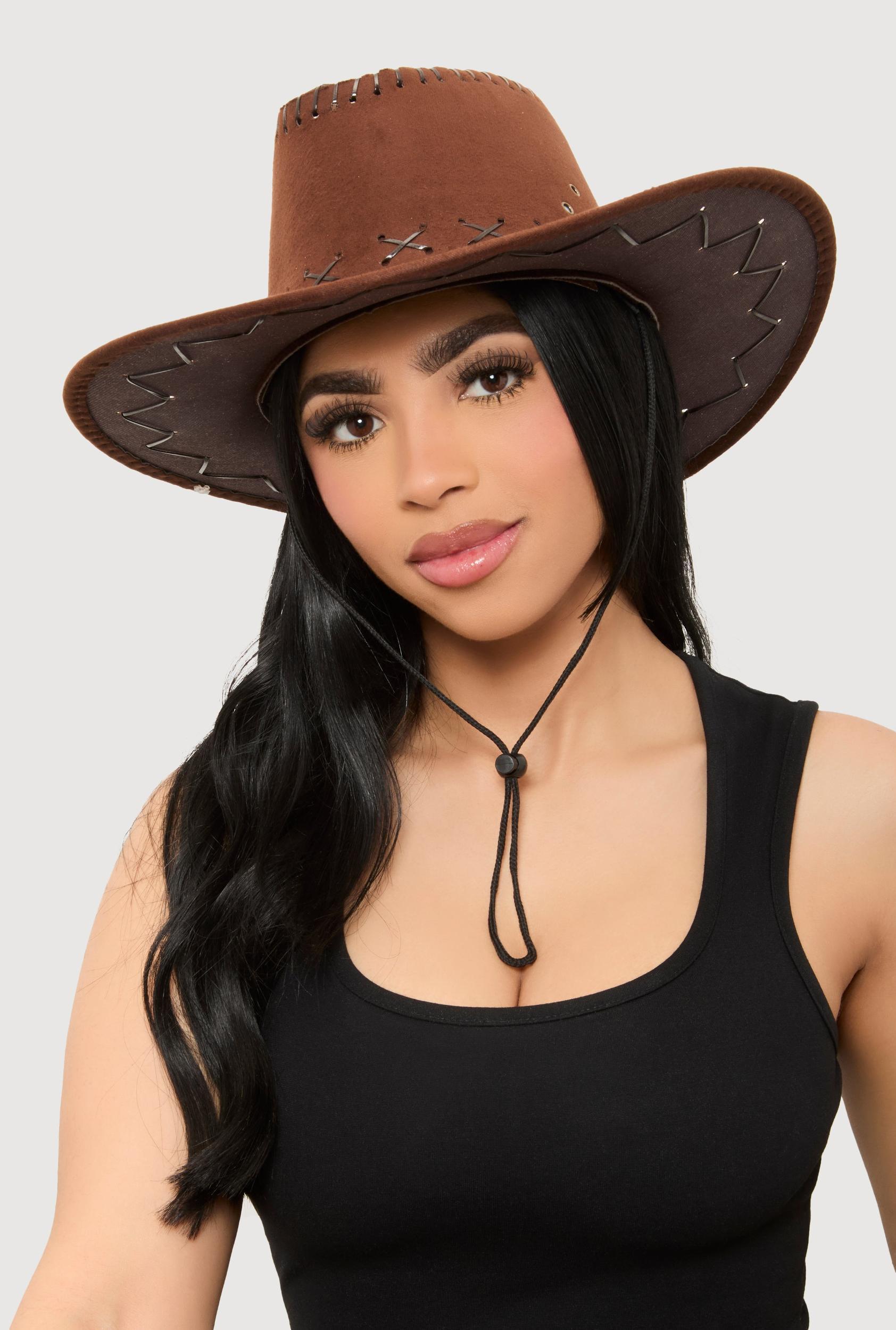 Chin Strap Cowboy Hat Female Product Image