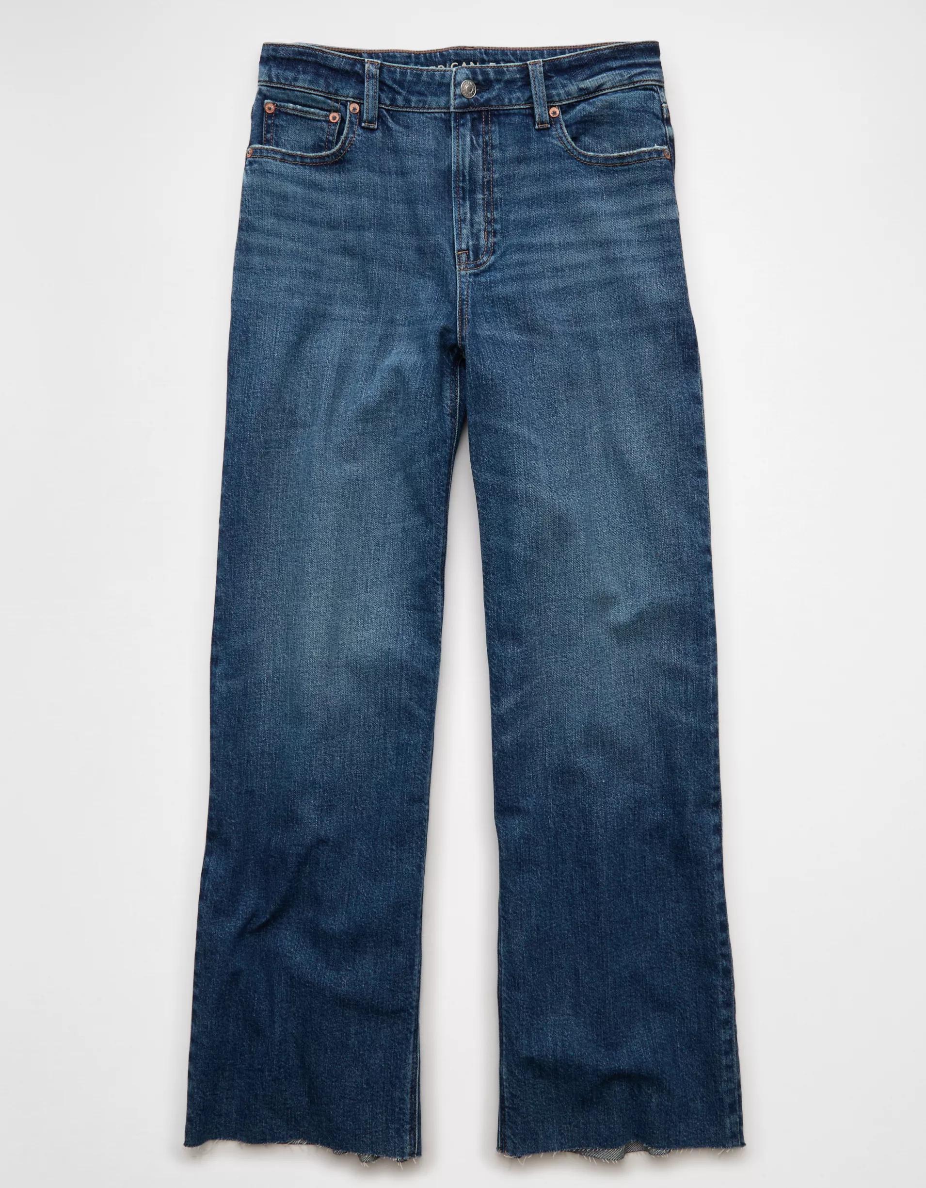 AE Dreamy Drape Stretch Super High-Waisted Baggy Wide-Leg Jean Product Image