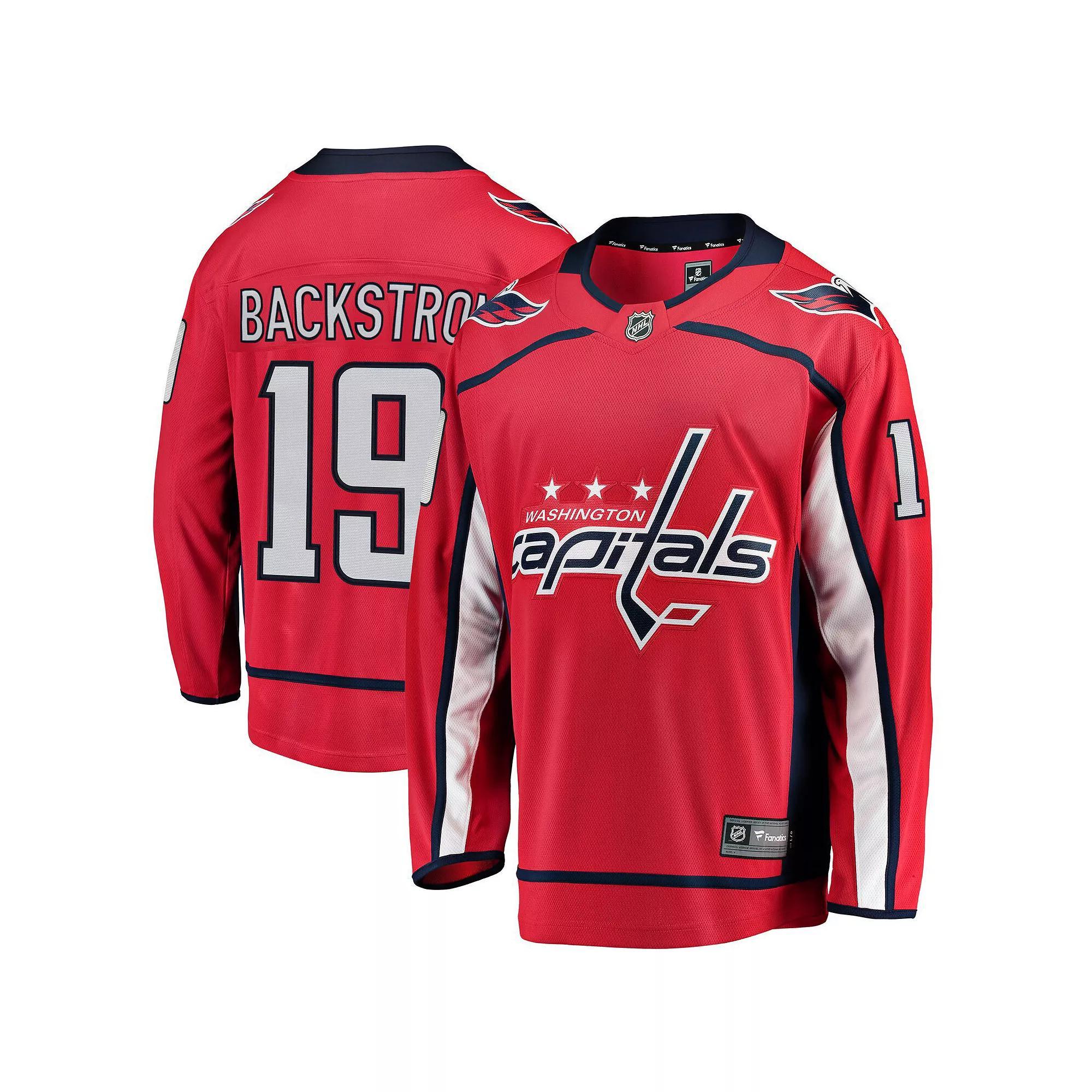 Men's Fanatics Branded Nicklas Backstrom Red Washington Capitals Breakaway Player Jersey, Size: Small Product Image