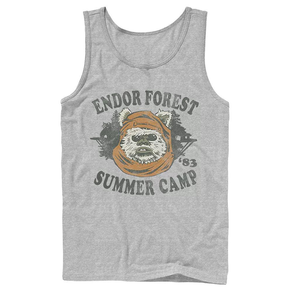 Men's Star Wars Endor Summer Camp Tank Top, Size: Large, Athletic Grey Product Image