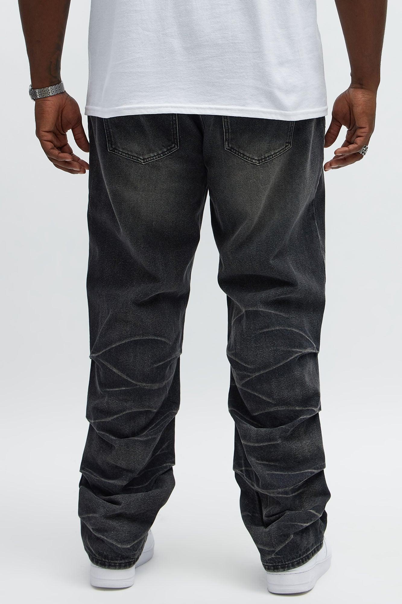 Straight Down The Street Ripped Jeans - Black Wash Product Image