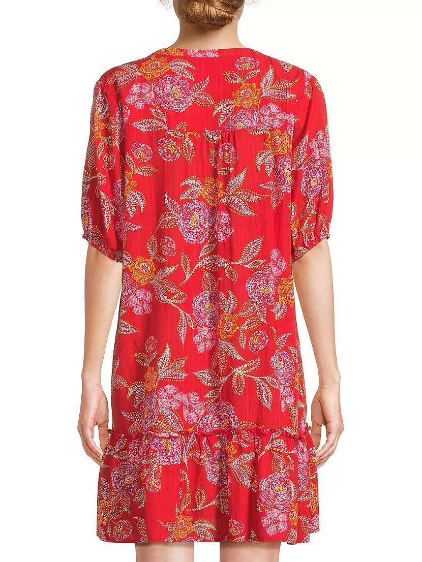 Whimsical Hibiscus Pleated Dress Product Image