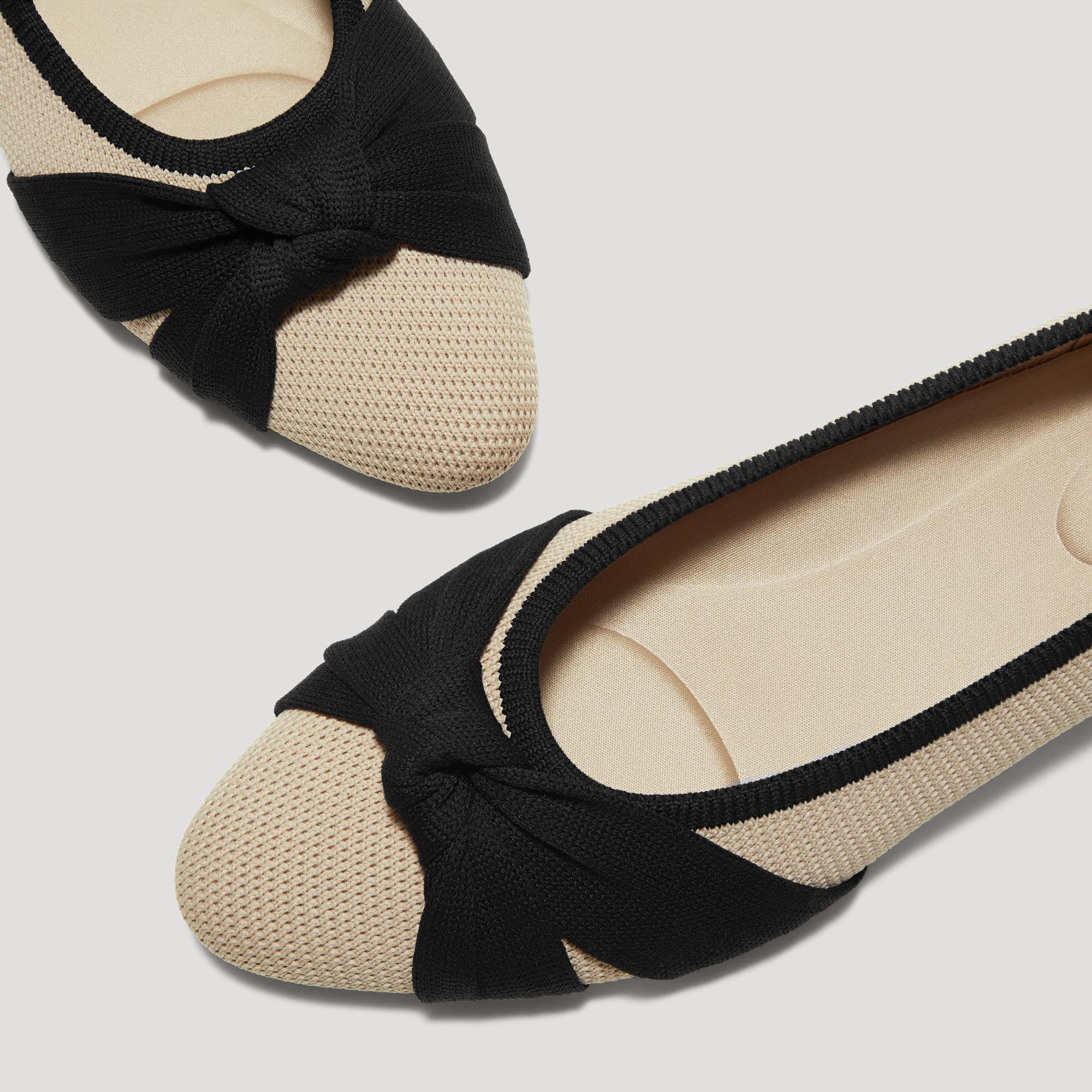 Almond-Toe Knotted Flats (Bibi) Product Image