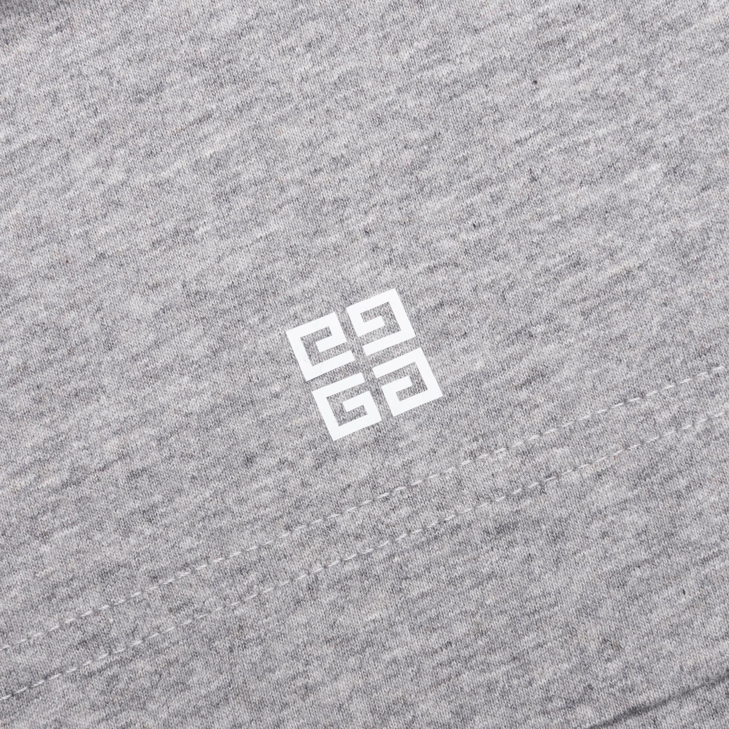 GVCY Floral Printed Crewneck T-Shirt - Light Grey Melange Male Product Image