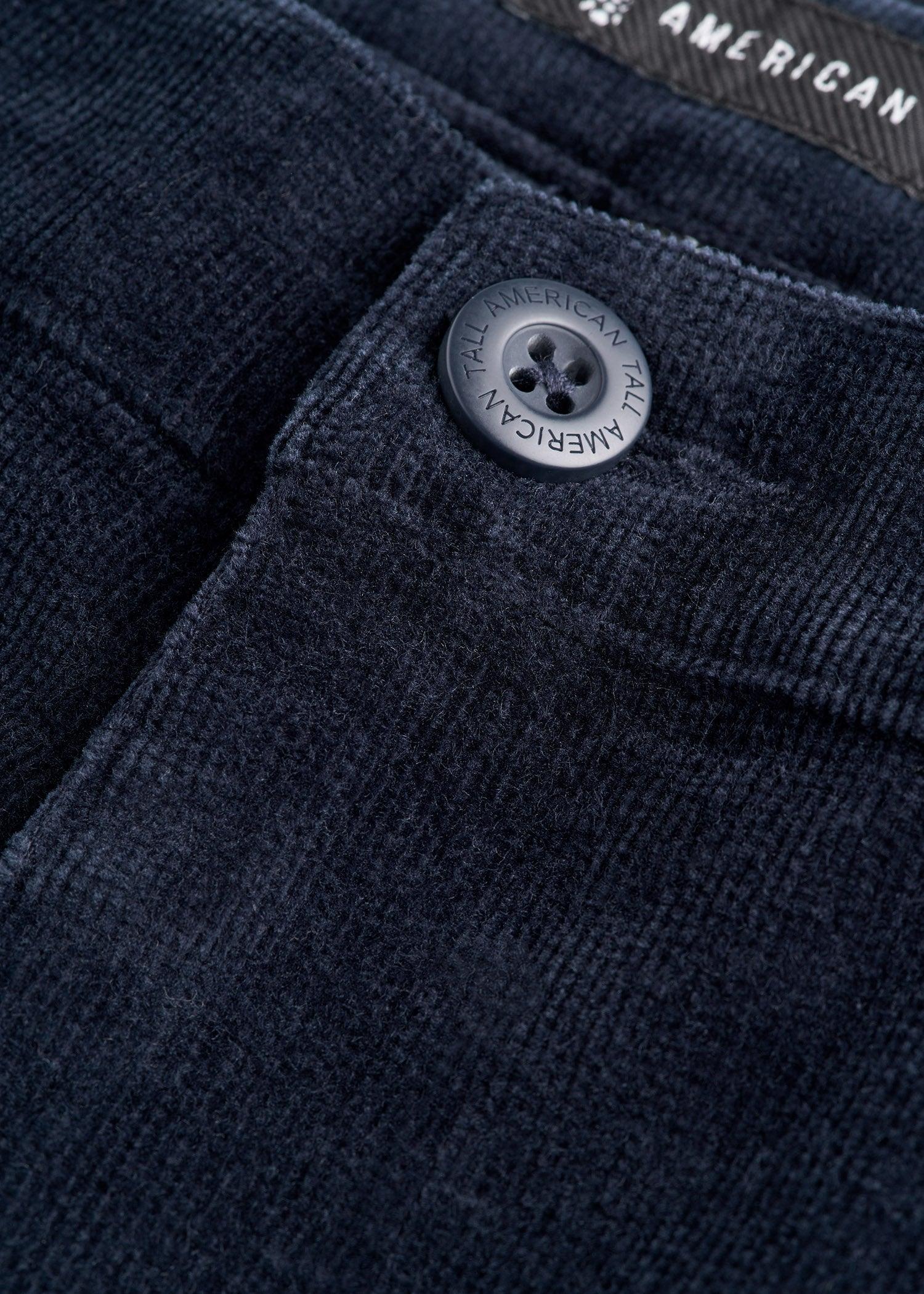 STRAIGHT-LEG Stretch Corduroy Pants for Tall Men in Evening Blue Product Image