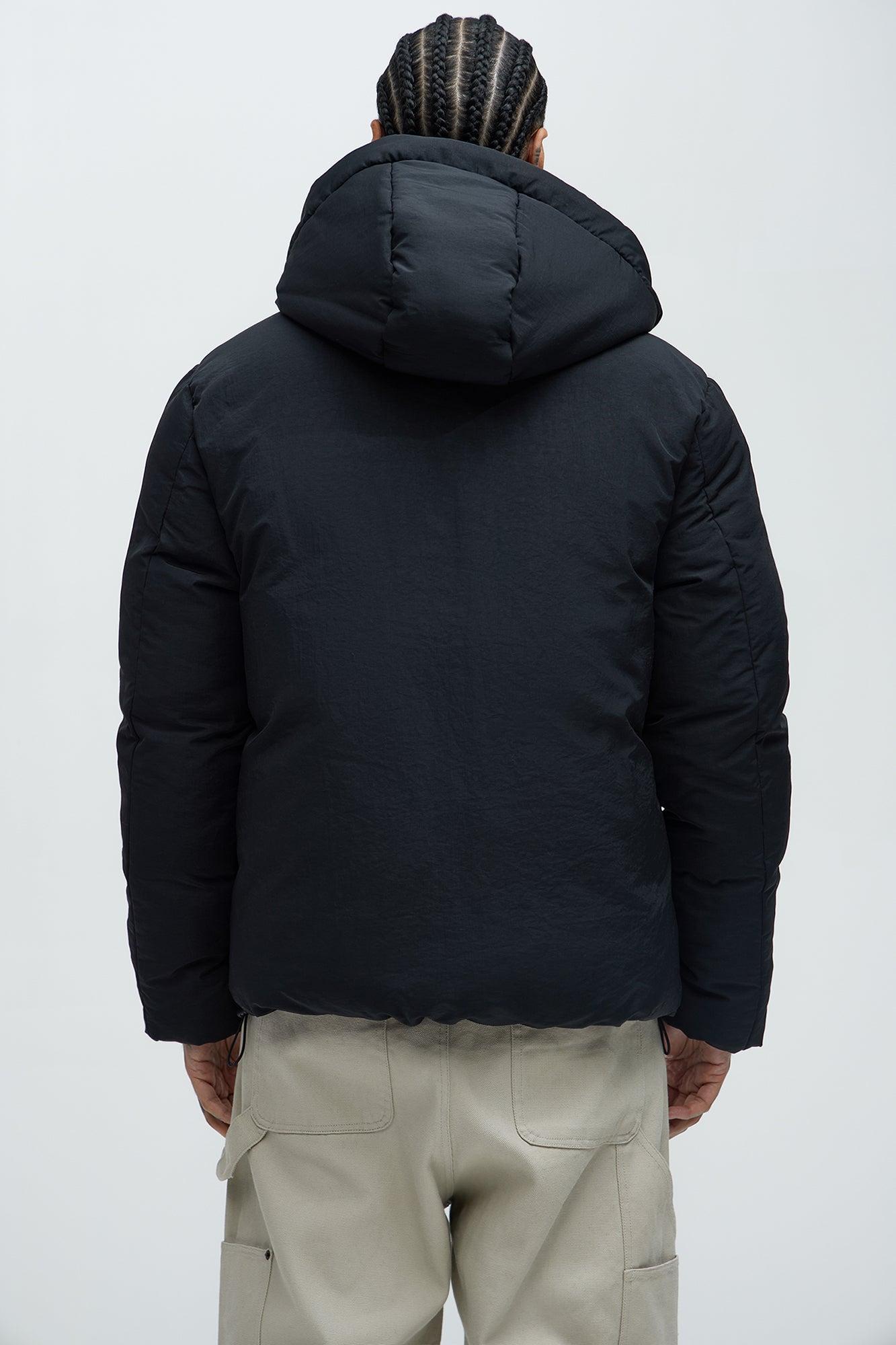 Jason Hooded Puffer Jacket - Black Product Image