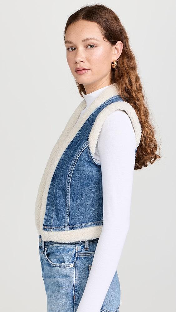 LE JEAN Celeste Sherpa Vest | Shopbop Product Image