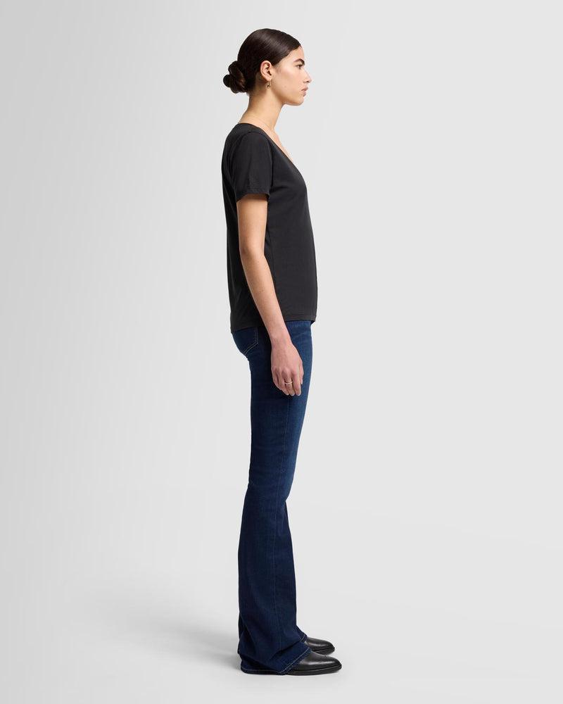 Pima Cotton Easy V-Neck Tee Product Image